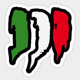 Italy flag - Brush Strokes Sticker